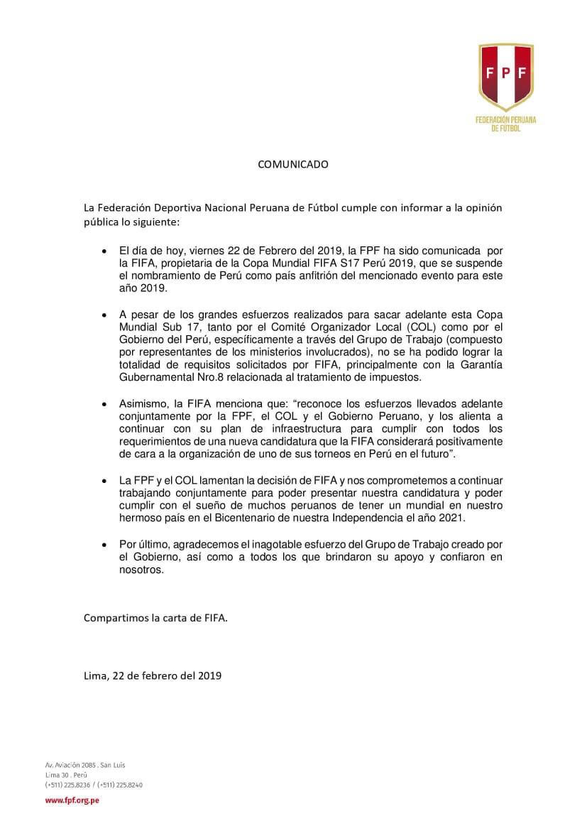 Perú Mundial FIFA Sub-17